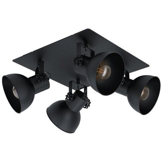 Eglo Barnstaple 2 Plafoniera cu spoturi 4x40W, negru