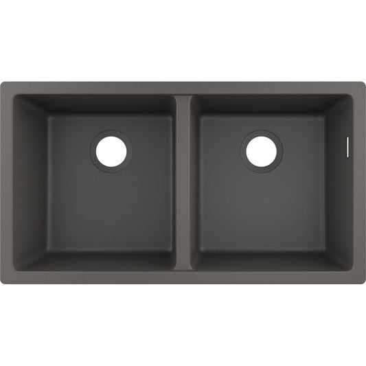 Hansgrohe S510-U770 Chiuveta bucatarie granit montaj sub blat 82x45 cm, gri inchis (stone grey)