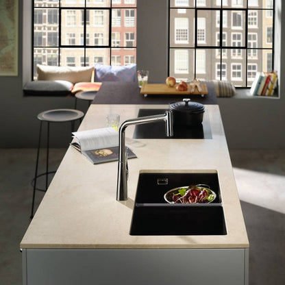 Hansgrohe S510-U770 Chiuveta bucatarie granit montaj sub blat 82x45 cm, gri inchis (stone grey)