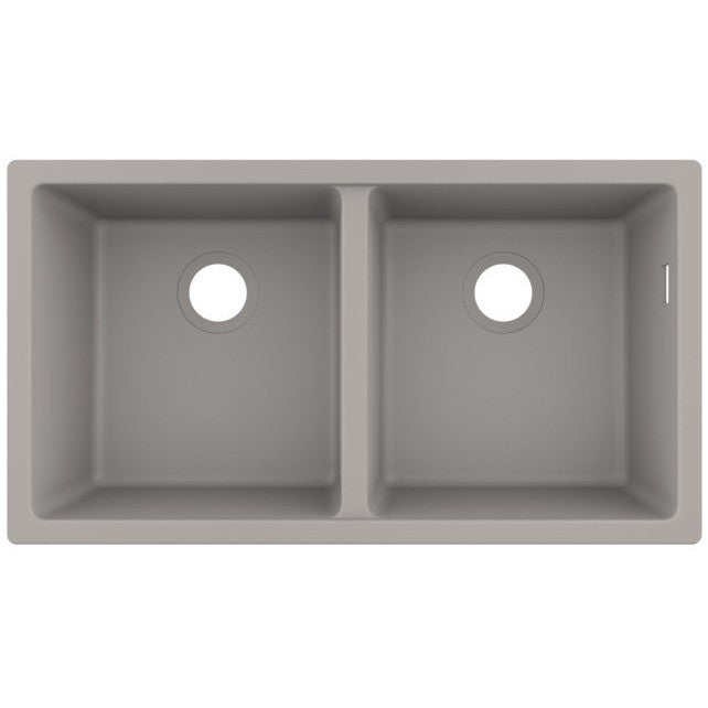 Hansgrohe S510-U770 Chiuveta bucatarie granit montaj sub blat 82x45 cm, gri deschis (concrete grey)