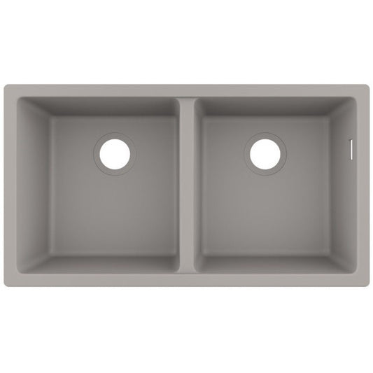 Hansgrohe S510-U770 Chiuveta bucatarie granit montaj sub blat 82x45 cm, gri deschis (concrete grey)