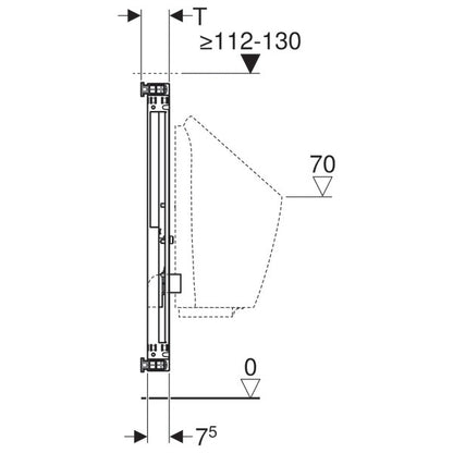 Geberit Kombifix Cadru pentru fixare pisoar H100 cm