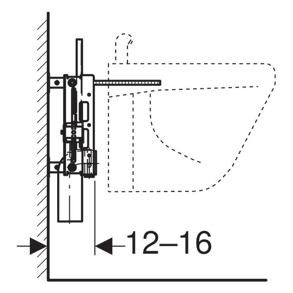 Geberit Kombifix Cadru pentru fixare bideu H36 cm