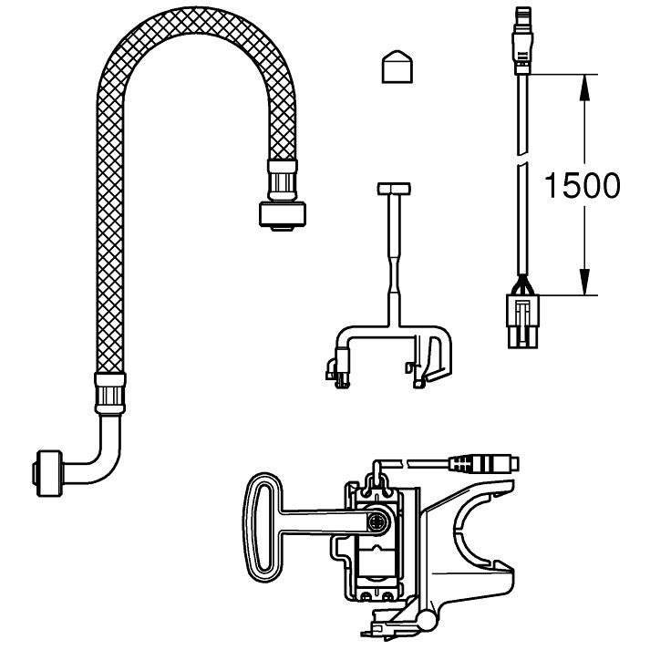 Grohe Sensia Arena Kit instalare pentru placa de actionare WC