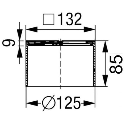 Set promo Sifon de dus Kessel System 125 Basic cu capac de inox