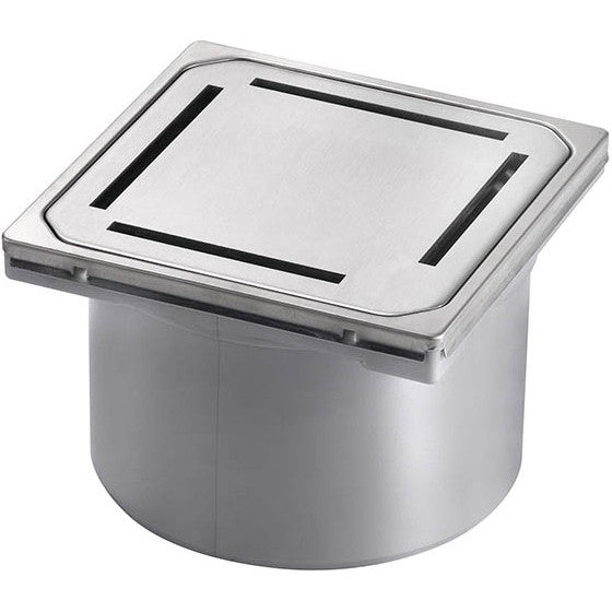 Piesa superioara cu capac din inox Kessel Slot System 125 12 cm, fara cheie