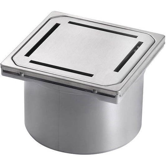 Piesa superioara cu capac din inox Kessel Slot System 125 12 cm, fara cheie