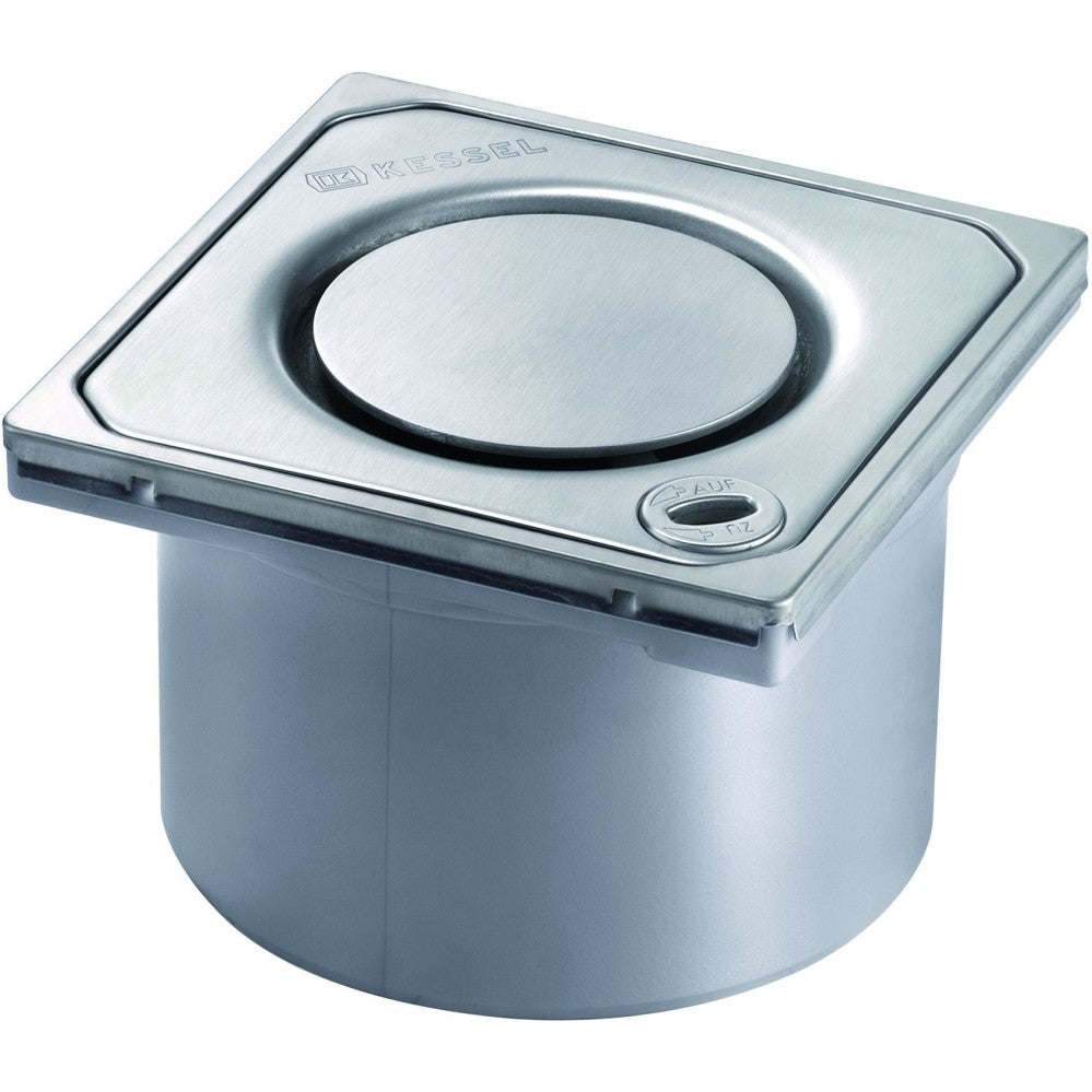 Piesa superioara cu capac din inox Kessel Spot System 125 cu inchidere