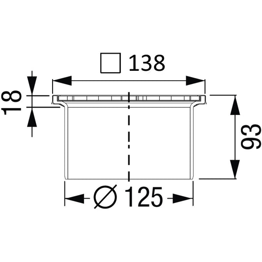 Piesa superioara Kessel System 125 Ø12 cm, trafic intens