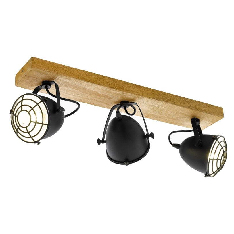 Eglo Gatebeck Plafoniera cu spoturi 3x40W, maro/negru