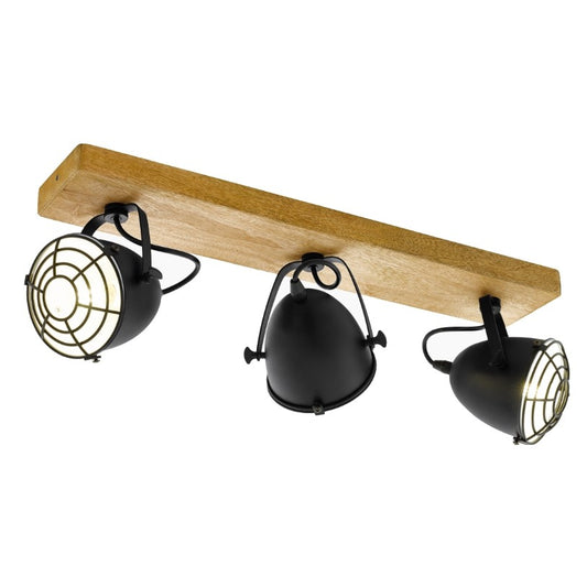 Eglo Gatebeck Plafoniera cu spoturi 3x40W, maro/negru