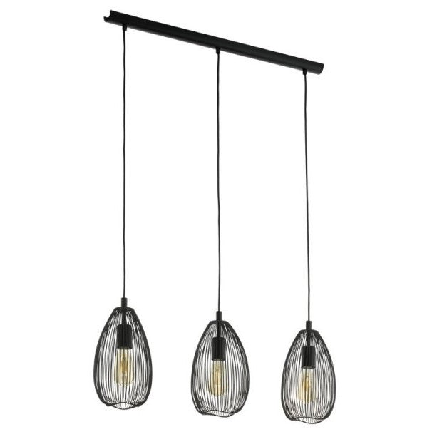 Eglo Clevedon Pendul 3x60W, negru