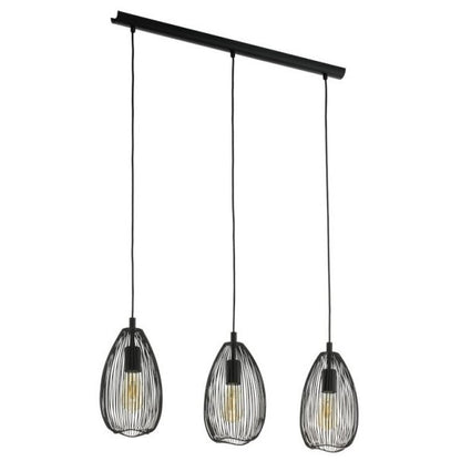 Eglo Clevedon Pendul 3x60W, negru