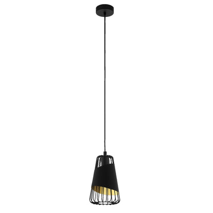 Eglo Austell Pendul 1x60W, Ø16 cm, negru