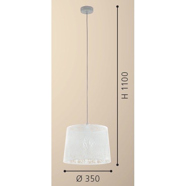 Eglo Hambleton Pendul 1x60W, alb
