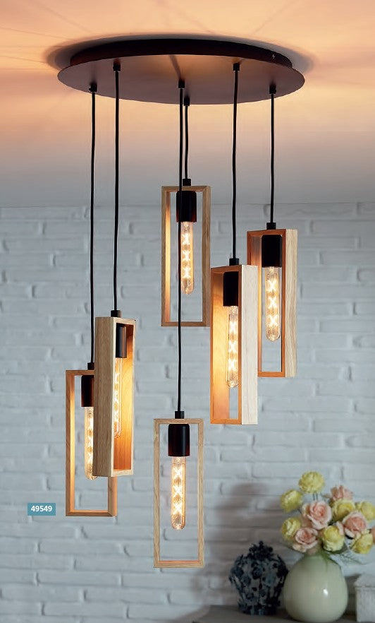 Eglo Littleton Pendul 6x60W, maro