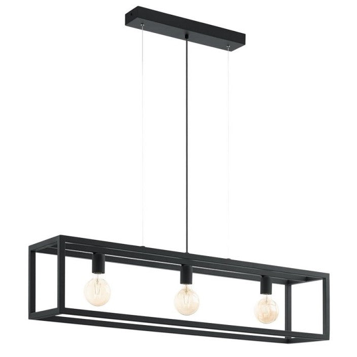 Eglo Elswick Lustra 3x60W, negru