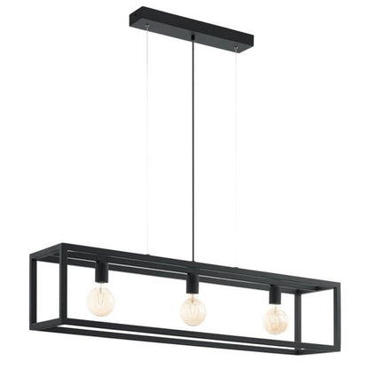 Eglo Elswick Lustra 3x60W, negru