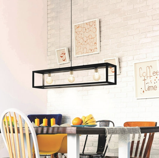 Eglo Elswick Lustra 3x60W, negru