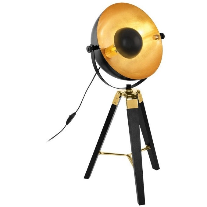 Eglo Covaleda Veioza 1x60W, negru/auriu