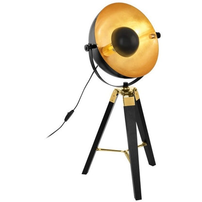 Eglo Covaleda Veioza 1x60W, negru/auriu