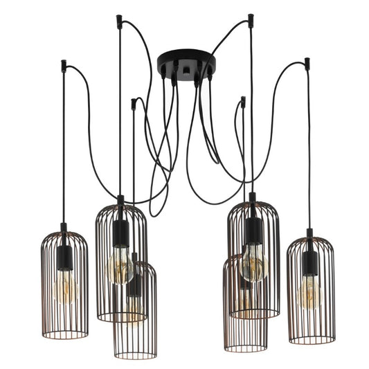 Eglo Roccamena Pendul 6x60W, cupru