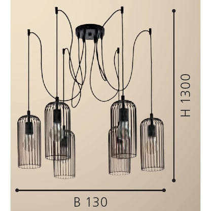 Eglo Roccamena Pendul 6x60W, cupru