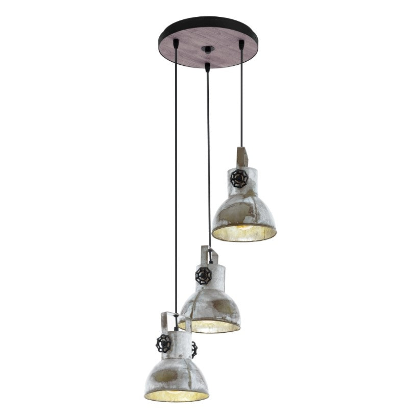 Eglo Barnstaple Pendul 3x40W, gri