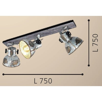 Eglo Barnstaple Plafoniera cu spoturi 3x40W, gri/maro