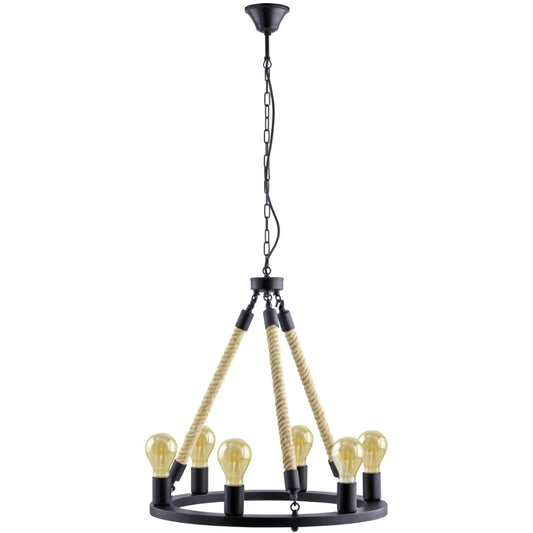 Eglo Findlay Lustra 6x60W, negru