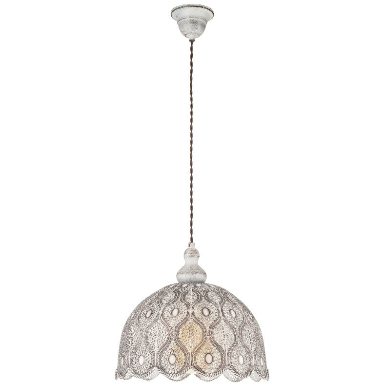 Eglo Talbot 2 Pendul 1x60W, Ø30 cm, alb