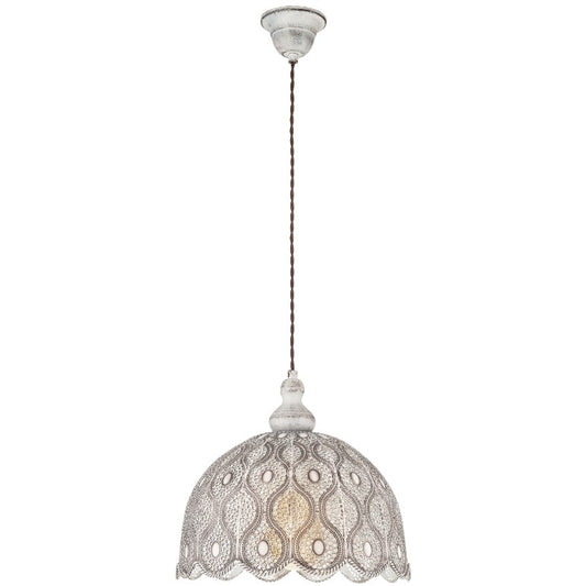 Eglo Talbot 2 Pendul 1x60W, Ø30 cm, alb