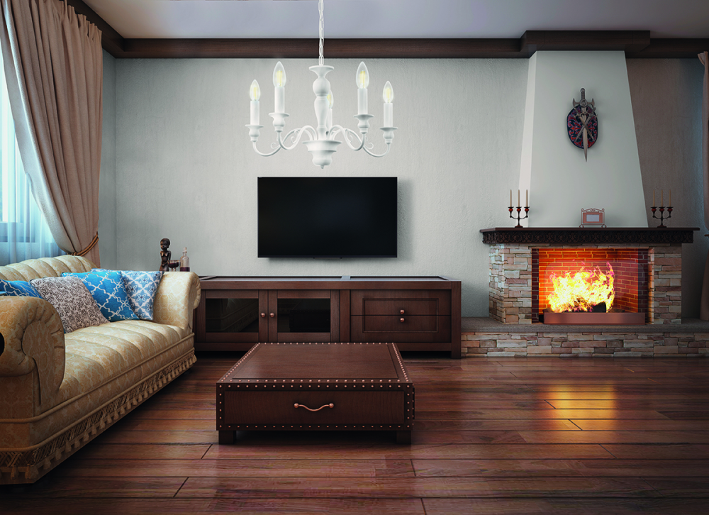 Eglo Caposile Pendul 5x40W, alb