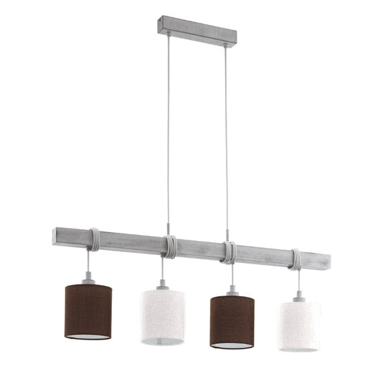 Eglo Townshend 2 Pendul 4x60W, alb/maro