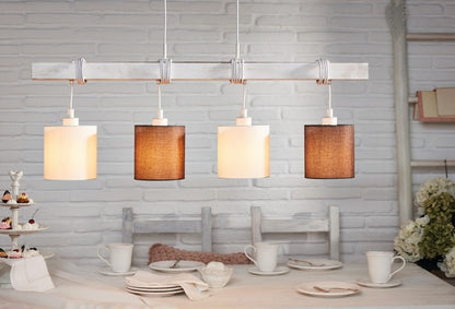 Eglo Townshend 2 Pendul 4x60W, alb/maro