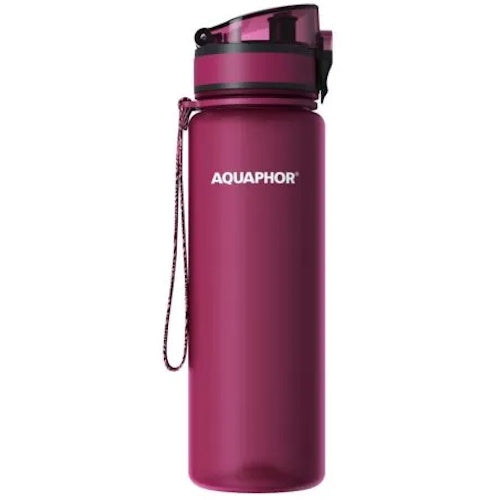 Aquaphor City Sticla filtranta 0.5L, visiniu