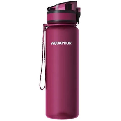 Aquaphor City Sticla filtranta 0.5L, visiniu