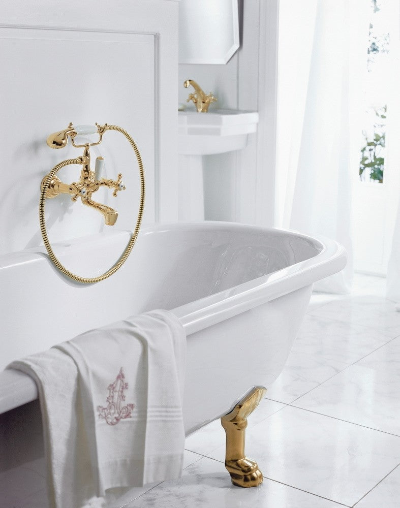Kludi Adlon Baterie cada dus dubla comanda si set dus, placat cu aur
