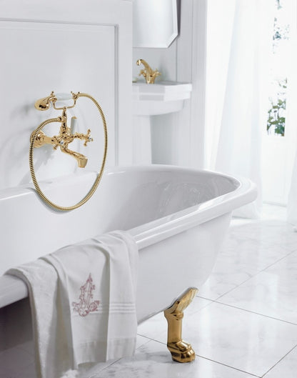 Kludi Adlon Baterie cada dus dubla comanda si set dus, placat cu aur