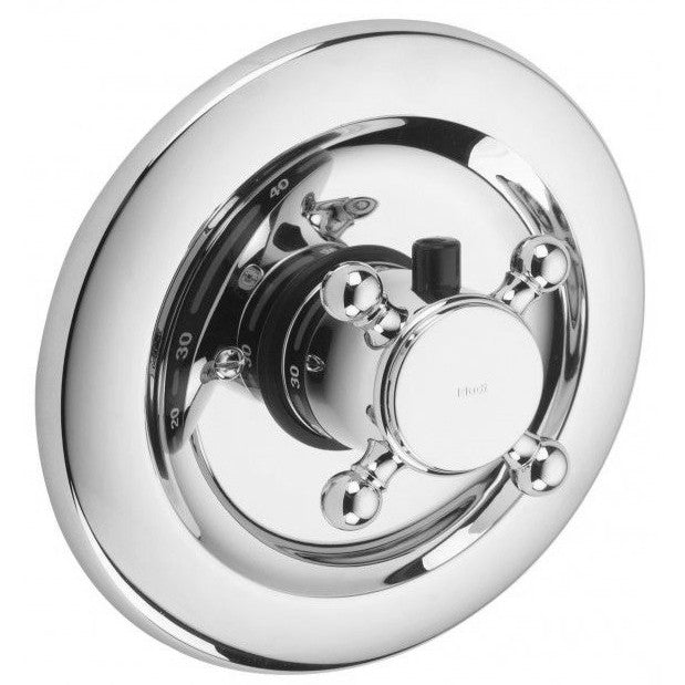 Kludi Adlon Baterie dus incastrata cu termostat Ø16 cm, crom