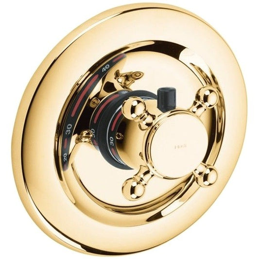 Kludi Adlon Baterie dus incastrata cu termostat Ø16 cm, placat cu aur