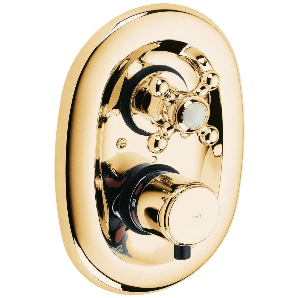 Kludi Adlon Baterie dus incastrata cu termostat 15xH21 cm, placat cu aur