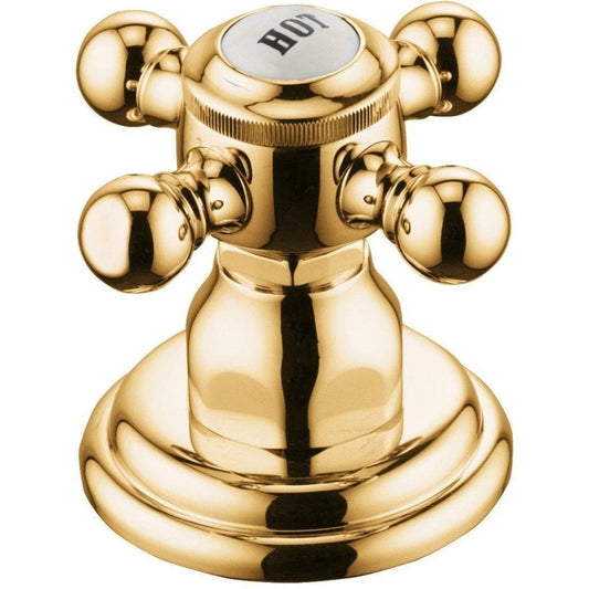 Kludi Adlon Robinet lateral pentru apa calda, montaj pe cada, placat cu aur