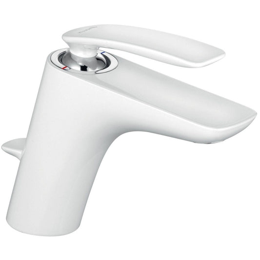 Baterie lavoar alba Kludi Balance White, cu ventil