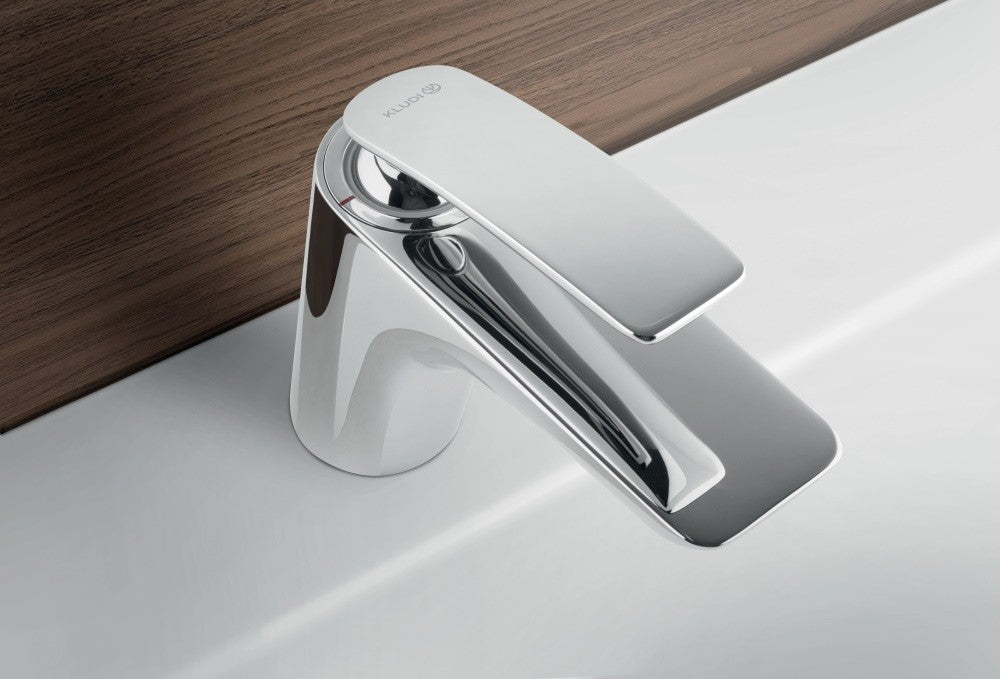 Baterie lavoar alba Kludi Balance White, cu ventil