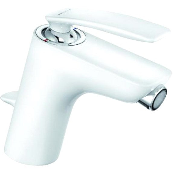 Kludi Balance White Baterie bideu monocomanda cu ventil pop-up, alb