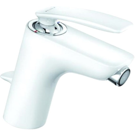 Kludi Balance White Baterie bideu monocomanda cu ventil pop-up, alb