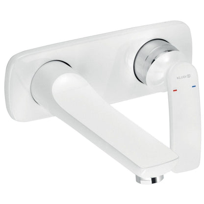 Baterie lavoar incastrata alba Kludi Balance, pipa 21 cm