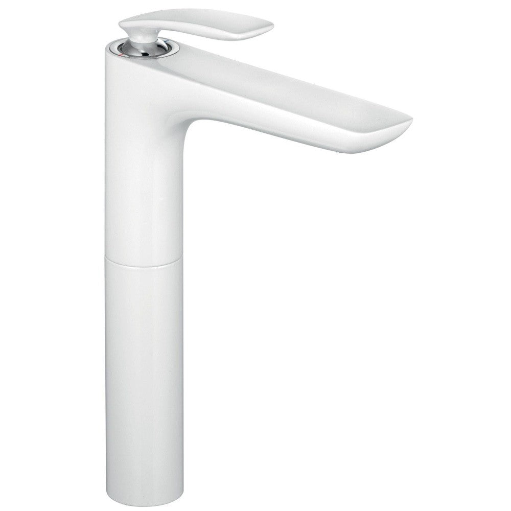 Baterie chiuveta baie inalta alba Kludi Balance White, H34 cm