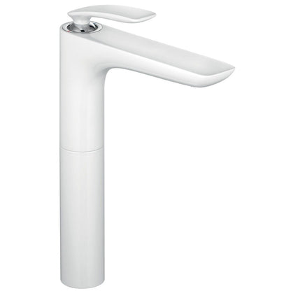 Baterie chiuveta baie inalta alba Kludi Balance White, H34 cm